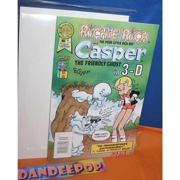 Richie Rich Poor Little Rich boy And Casper Friendly Ghost 3-D 1987 1 Comic Book - Picture 1 of 5